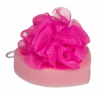 Губка для ванны Bath Sponge Heart, 12 см