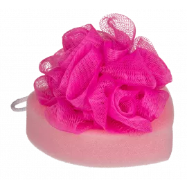 Губка для ванны Bath Sponge Heart, 12 см - 1