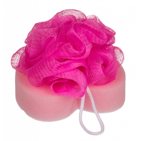 Губка для ванны Bath Sponge Heart, 12 см