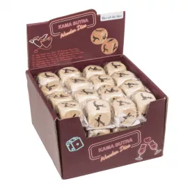 Деревянный кубик Kama Sutra Wooden Dice, 3x3 см - 4