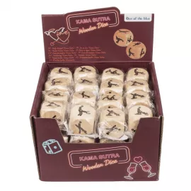 Деревянный кубик Kama Sutra Wooden Dice, 3x3 см - 5