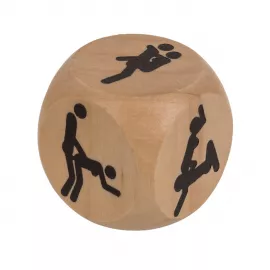 Деревянный кубик Kama Sutra Wooden Dice, 3x3 см - 3