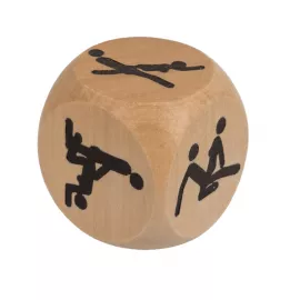 Деревянный кубик Kama Sutra Wooden Dice, 3x3 см - 2