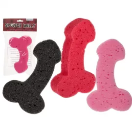 Губка для ванны Sponge Willy Black, 19 см - 2