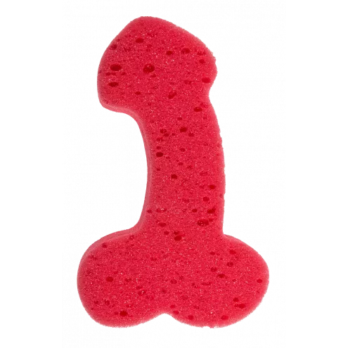 Губка для ванны Sponge Willy Red, 19 см