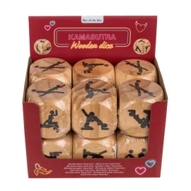 Деревянный кубик Kama Sutra Wooden Dice, 6x6 см - 2
