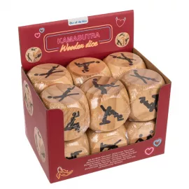 Деревянный кубик Kama Sutra Wooden Dice, 6x6 см - 3