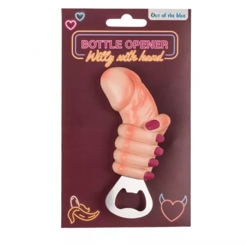 Открывалка Bottle Opener Willy With Hand, 13 см
