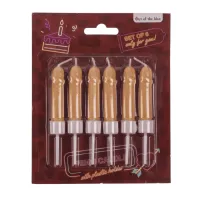 Свечи в виде пениса Penis Candles Flesh, 6 шт.
