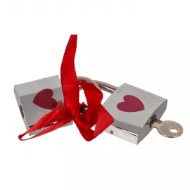 Металлические замочки с ключиком Love Lock, 4,7 см и 5 см - 5