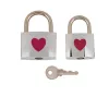 Металлические замочки с ключиком Love Lock, 4,7 см и 5 см