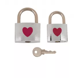 Металлические замочки с ключиком Love Lock, 4,7 см и 5 см - 4