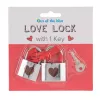 Металлические замочки с ключиком Love Lock, 4,7 см и 5 см