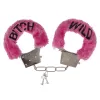 Плюшеві наручники та маска для очей Wild Bitch Pink
