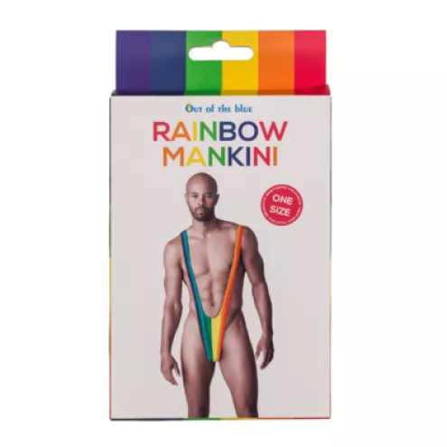 Мужские стринги - Rainbow Mankini One Size