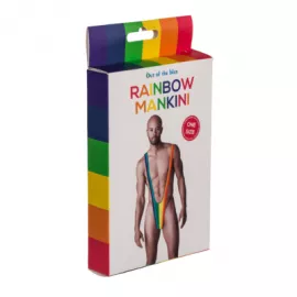 Мужские стринги - Rainbow Mankini One Size - 5