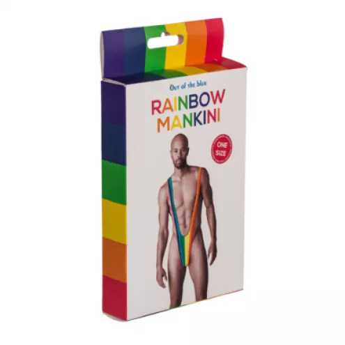 Мужские стринги - Rainbow Mankini One Size