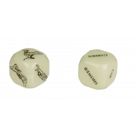 Неоновые кубики Sex Dice Kamasutra, 2 шт. - 8