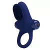 Виброкольцо для члена Pretty Love Vibrant Penis Ring II, синее