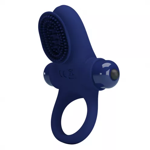 Виброкольцо для члена Pretty Love Vibrant Penis Ring II, синее