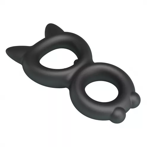 Эрекционное кольцо Crazy Bull Super Soft Silicone Toran, черное