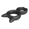 Эрекционное кольцо Crazy Bull Super Soft Silicone Toran, черное