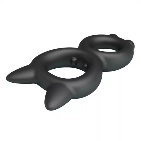 Эрекционное кольцо Crazy Bull Super Soft Silicone Toran, черное