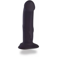 Fun Factory The Boss Stub - Реалістичний фалоімітатор з зігнутою головкою, 18x4.2 см (чорний)
