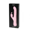 Вібратор з кліторальним відростком з кулькою INTY Toys – Bloom – Pink