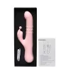 Вібратор з кліторальним відростком з кулькою INTY Toys – Bloom – Pink