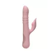 Вибратор с клиторальным отростком INTY Toys – Flirt – Pink