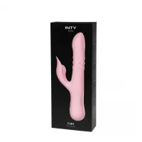 Вибратор с клиторальным отростком INTY Toys – Flirt – Pink
