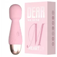 Мини микрофон вибратор розовый юсб зарядка Dear