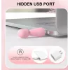 Мини микрофон вибратор розовый юсб зарядка Dear
