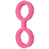 Наручники із силікону Doc Johnson The Cuffs Large - Pink, добре тягнуться, для рук та для ніг
