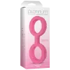 Наручники із силікону Doc Johnson The Cuffs Large - Pink, добре тягнуться, для рук та для ніг