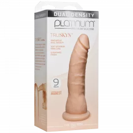 Фаллоимитатор Doc Johnson Platinum TRUSKYN - The Tru Ride Slim 9 Inch, двухслойный - 2
