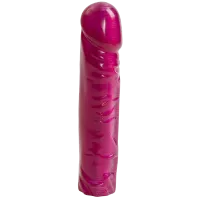 Фалоімітатор Doc Johnson Radiant Gems 8 Inch Fuchsia, антибактеріальний ПВХ