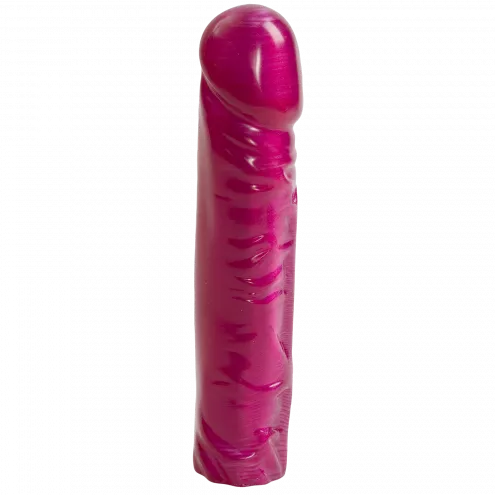 Фалоімітатор Doc Johnson Radiant Gems 8 Inch Fuchsia, антибактеріальний ПВХ