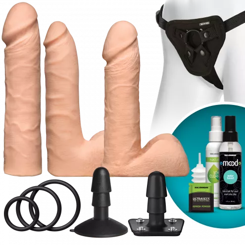 Насадки для страпонов - Doc Johnson Vac-U-Lock-Dual Density ULTRASKYN Set