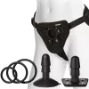 Набор для страпона Doc Johnson Vac-U-Lock Dual Density UltraSKYN Colors Set, диаметр 3х4,5см