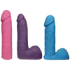 Набор для страпона Doc Johnson Vac-U-Lock Dual Density UltraSKYN Colors Set, диаметр 3х4,5см