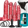 Набор для страпона Doc Johnson Vac-U-Lock Crystal Jellies Set