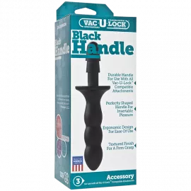 Тримач-рукоятка Doc Johnson з кріпленням Vac-U-Lock - Black Handle для іграшок - 2
