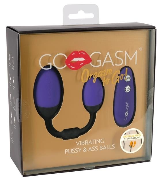Вібраційний тренажер GoGasm Vibrating Pussy & Ass Balls