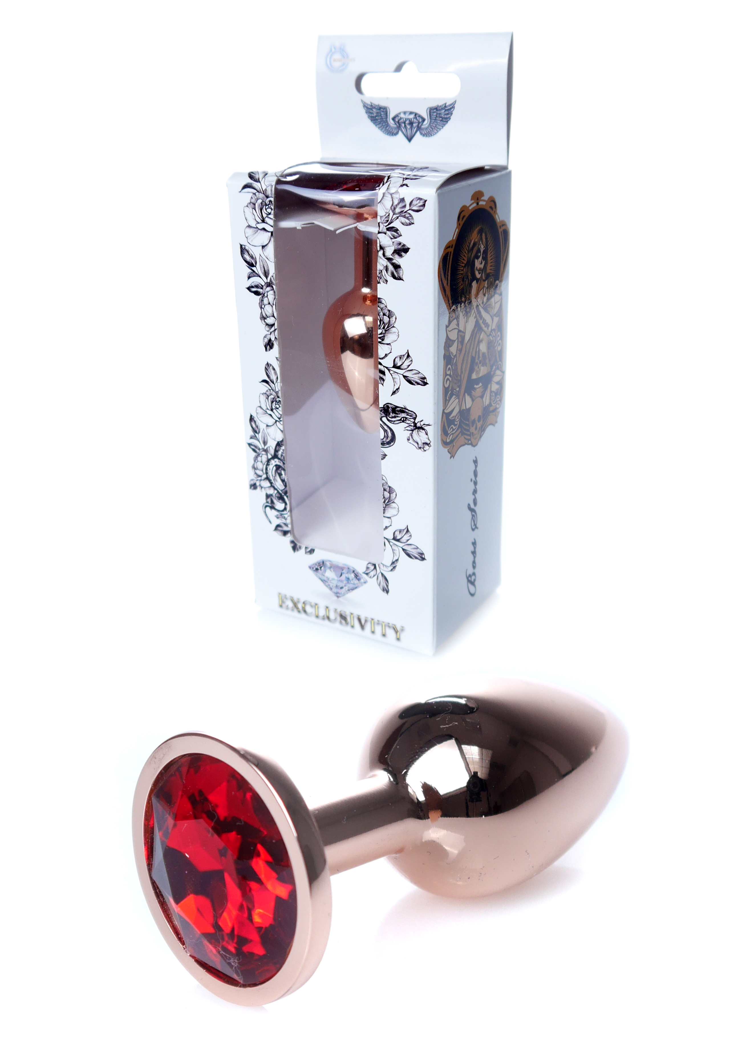 Анальна пробка Jewellery Red Gold PLUG Red