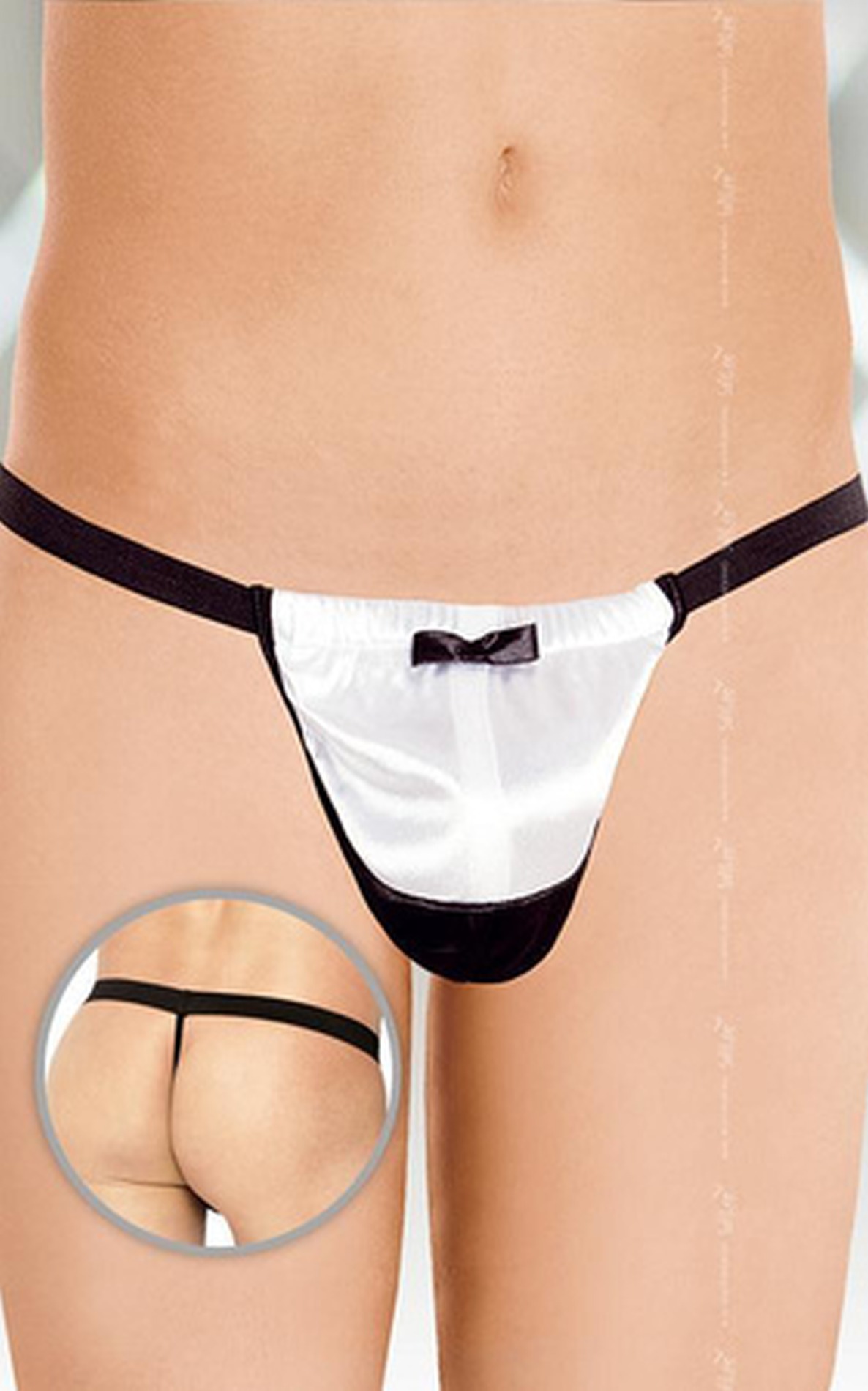 Еротична білизна стрінги Thong 4417 - white S/L
