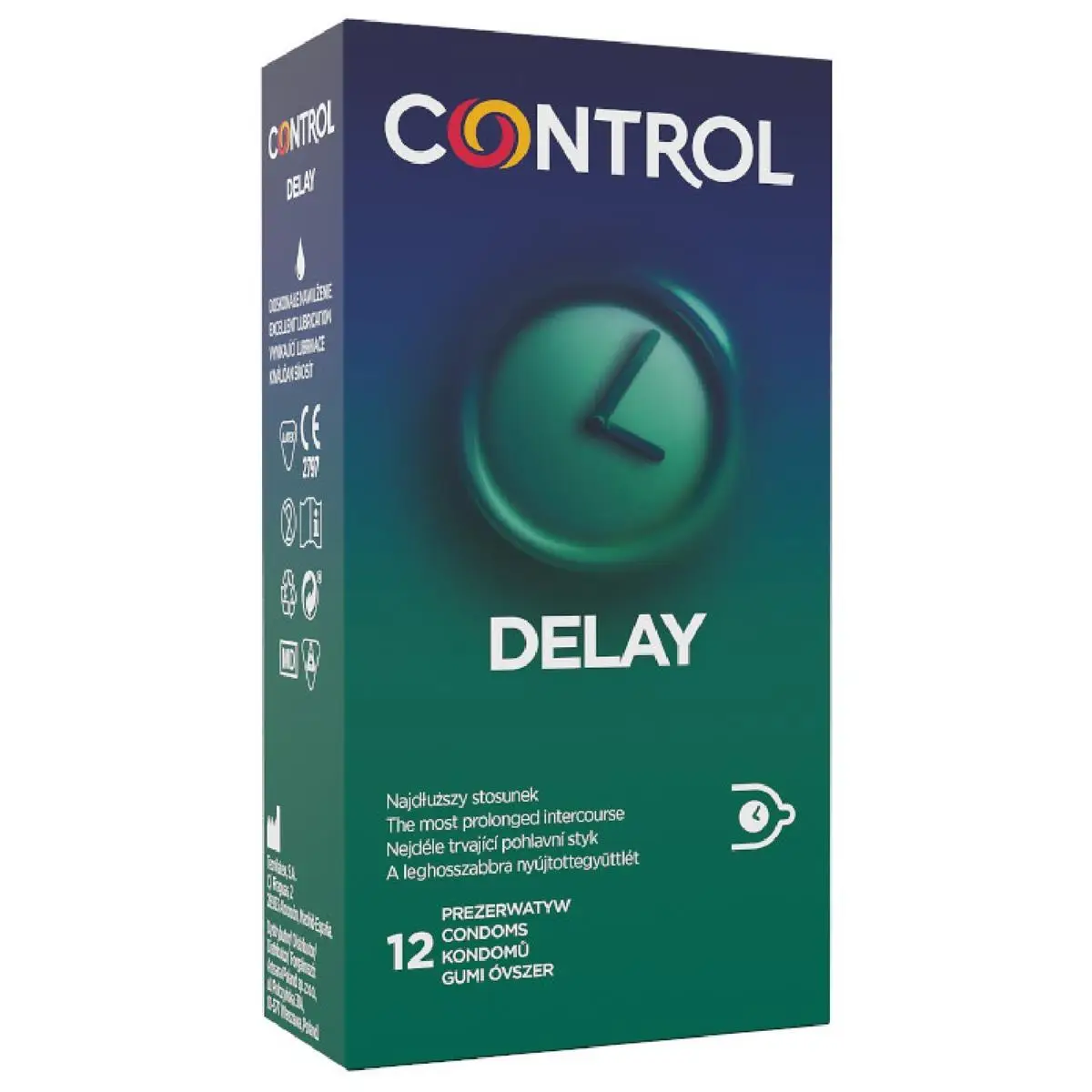 Презервативи з пролонгуючим ефектом Control Delay для більш тривалої насолоди, 12 шт