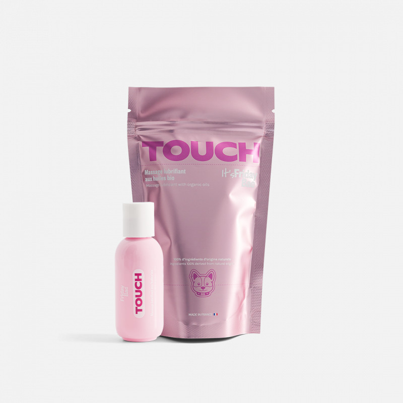 Гель для масажу-лубрикант 2 в 1 аромат: мигдаль TOUCH, 50 мл Friday Bae (Франція)
