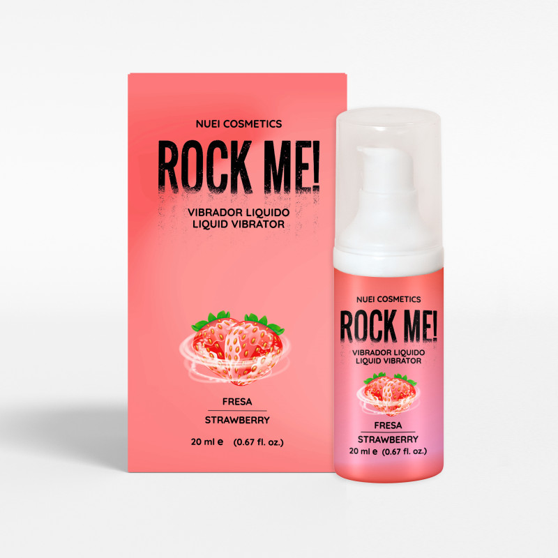 Рідкий вібратор смак: полуниця ROCK ME!, 20 мл Nuei (Іспанія)